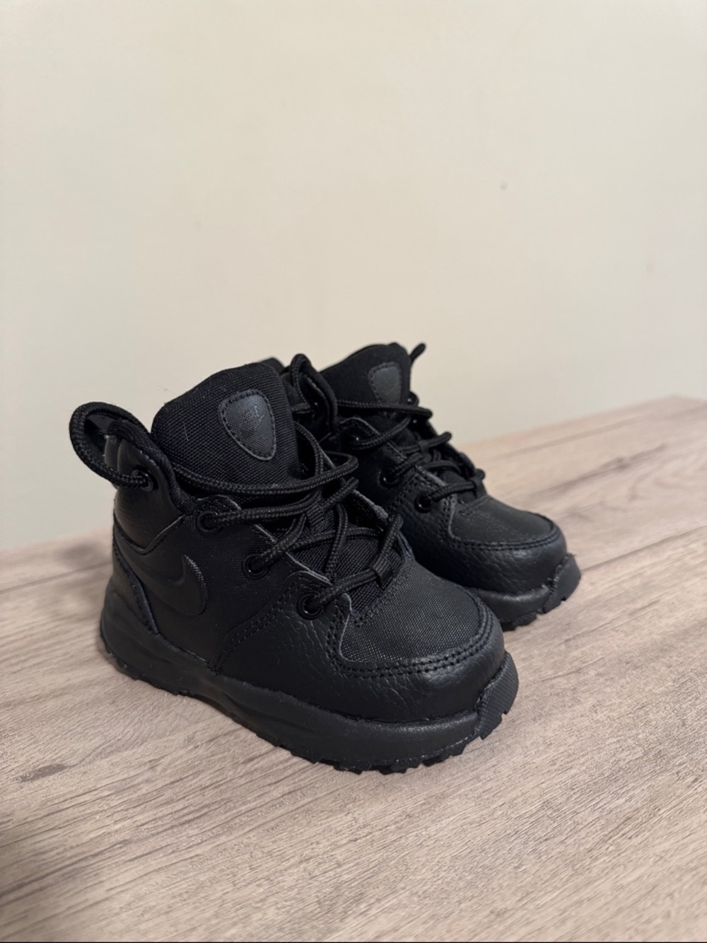 Nike Toddler Boys Manoa Black Leather Boots